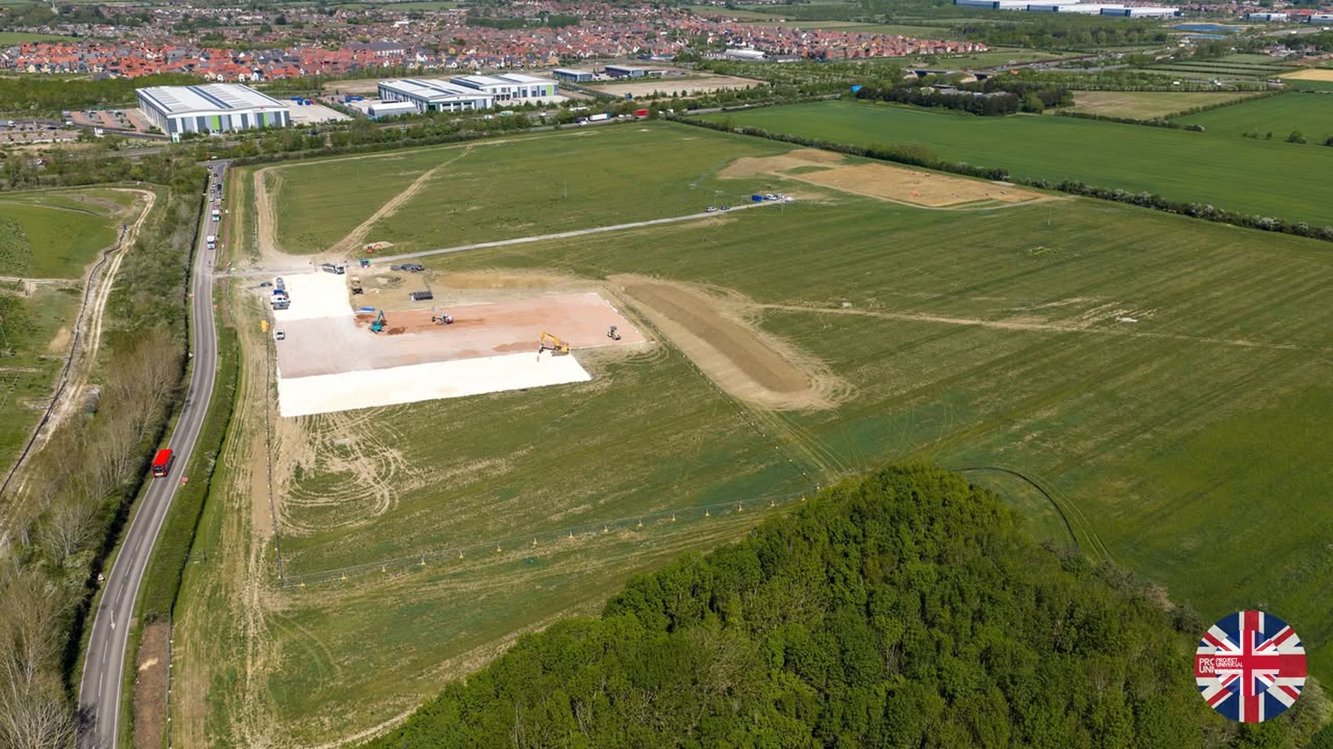 Utility Work and New Compound Progress at Universal Studios UK Transport Hub