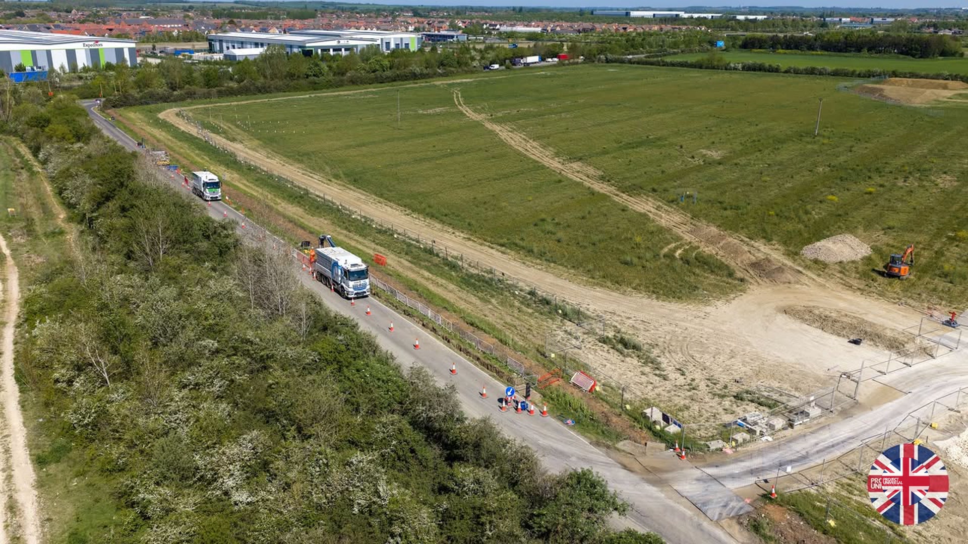 Utility Work and New Compound Progress at Universal Studios UK Transport Hub
