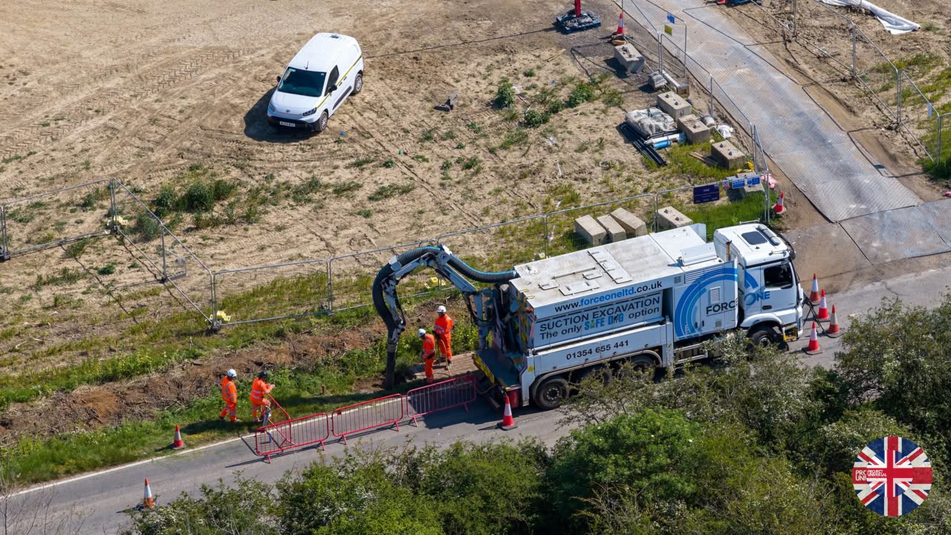 Utility Work and New Compound Progress at Universal Studios UK Transport Hub