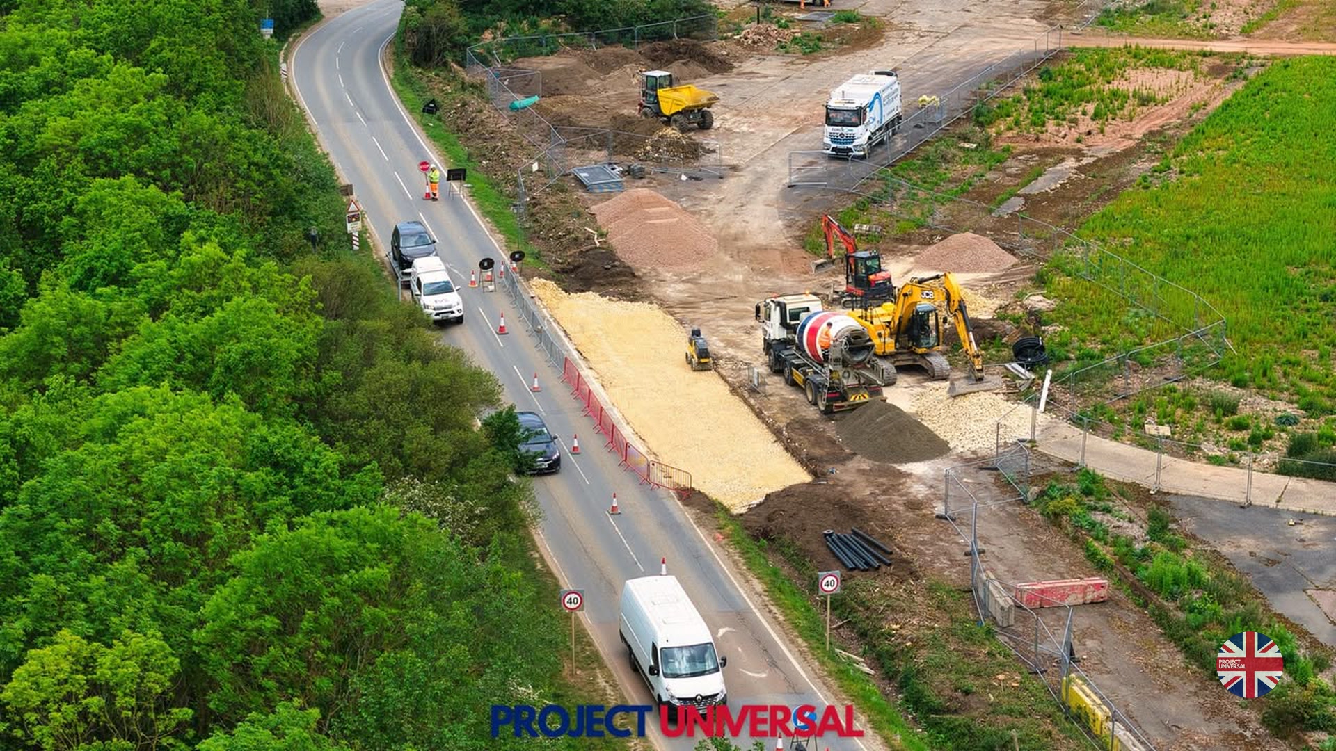 Construction Accelerates at Universal Studios UK Manor Road Entrance
