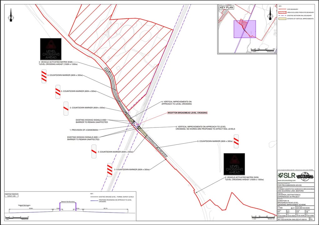 Update on Safety and Traffic Measures at Broadmead Road Level Crossing Near Universal Studios UK