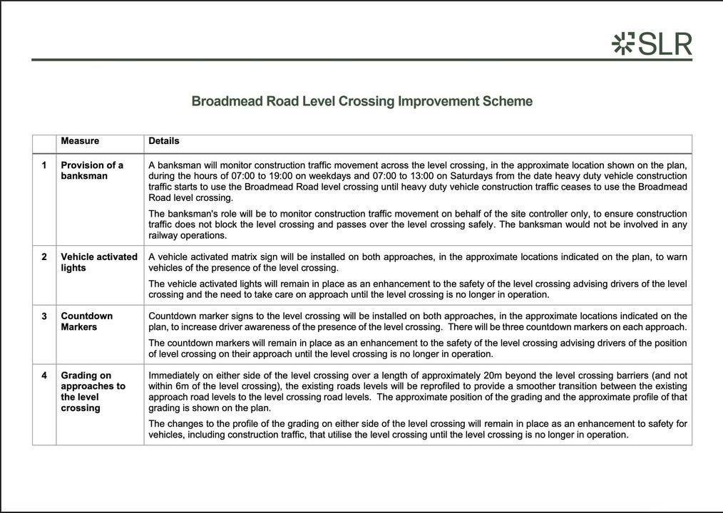 Update on Safety and Traffic Measures at Broadmead Road Level Crossing Near Universal Studios UK