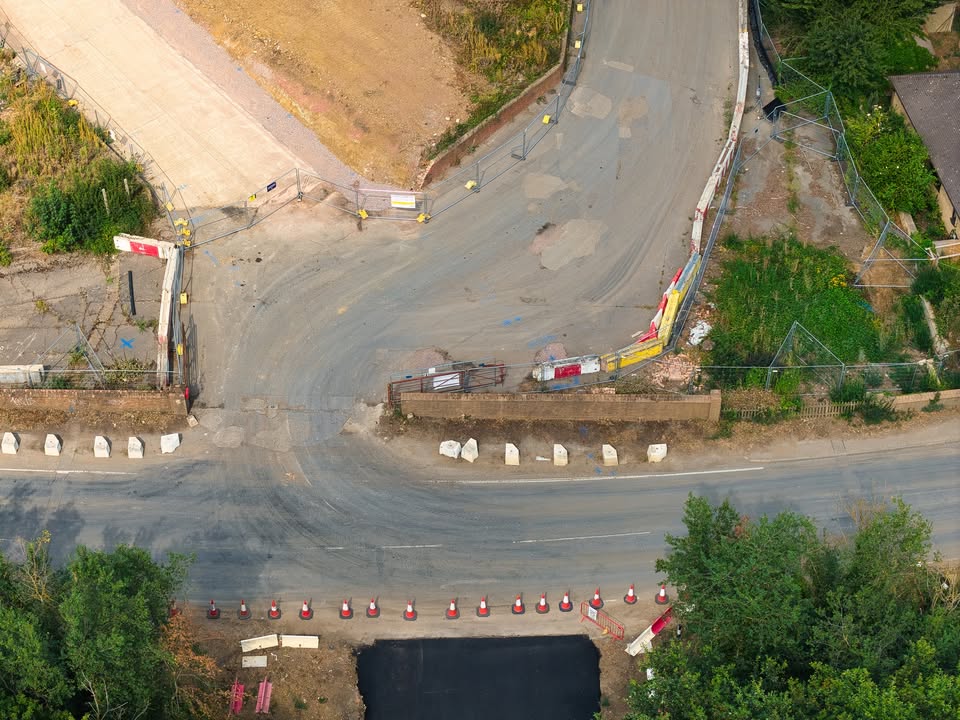 Manor Road junction opens as topsoil move to the Lake Zone gets closer