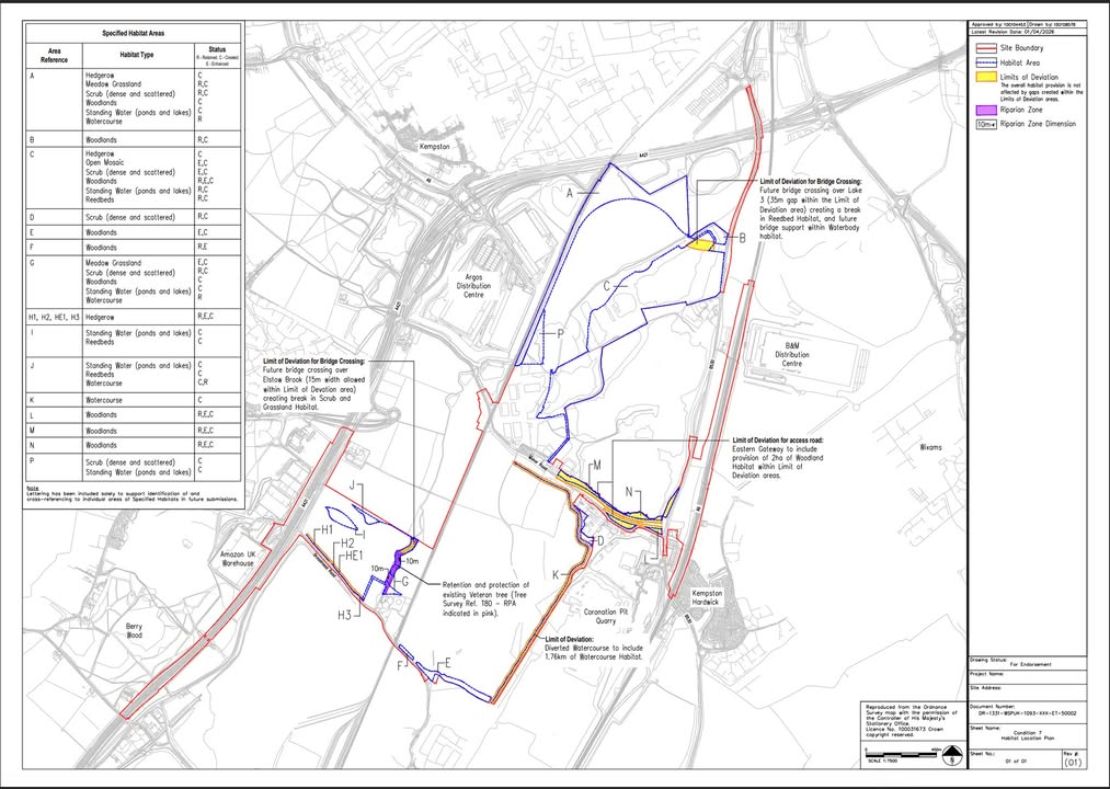 Habitat Location Plan for Universal Studios UK released as planning document goes public