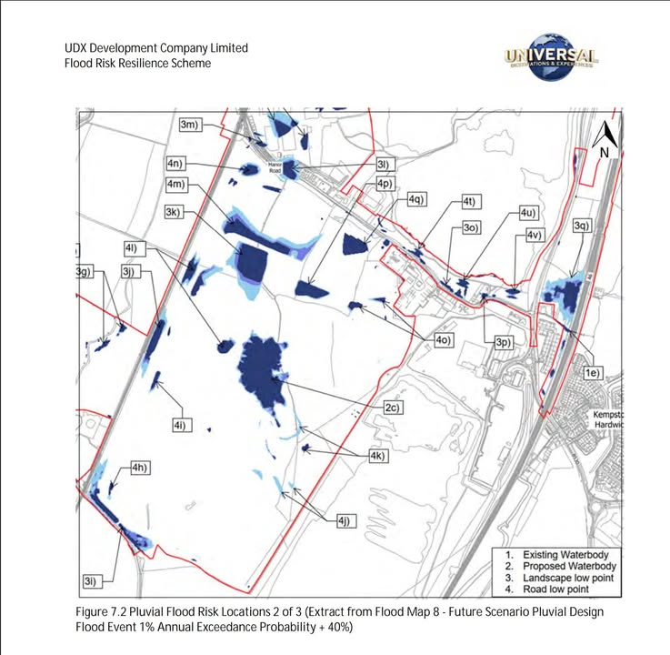 Planning document hints at a dedicated “Park Show Lagoon” at Universal UK Resort