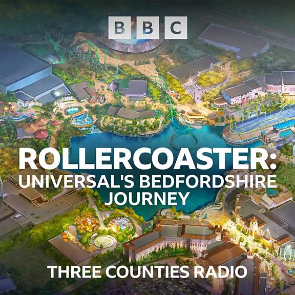 Lawrence (Universally Bedford), Olly Mann, Holly Nichols and Danny Doom discuss Universal United Kingdom Resort on BBC Three Counties Radio
