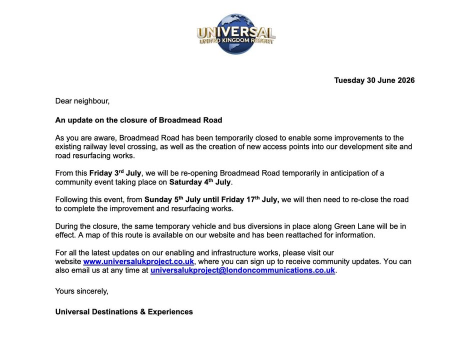 Broadmead Road to reopen temporarily for Stewartby 100th anniversary celebrations