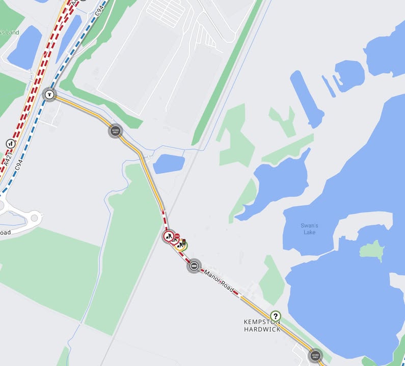 Manor Road in Kempston Hardwick to close between 27 July and 5 October 2026