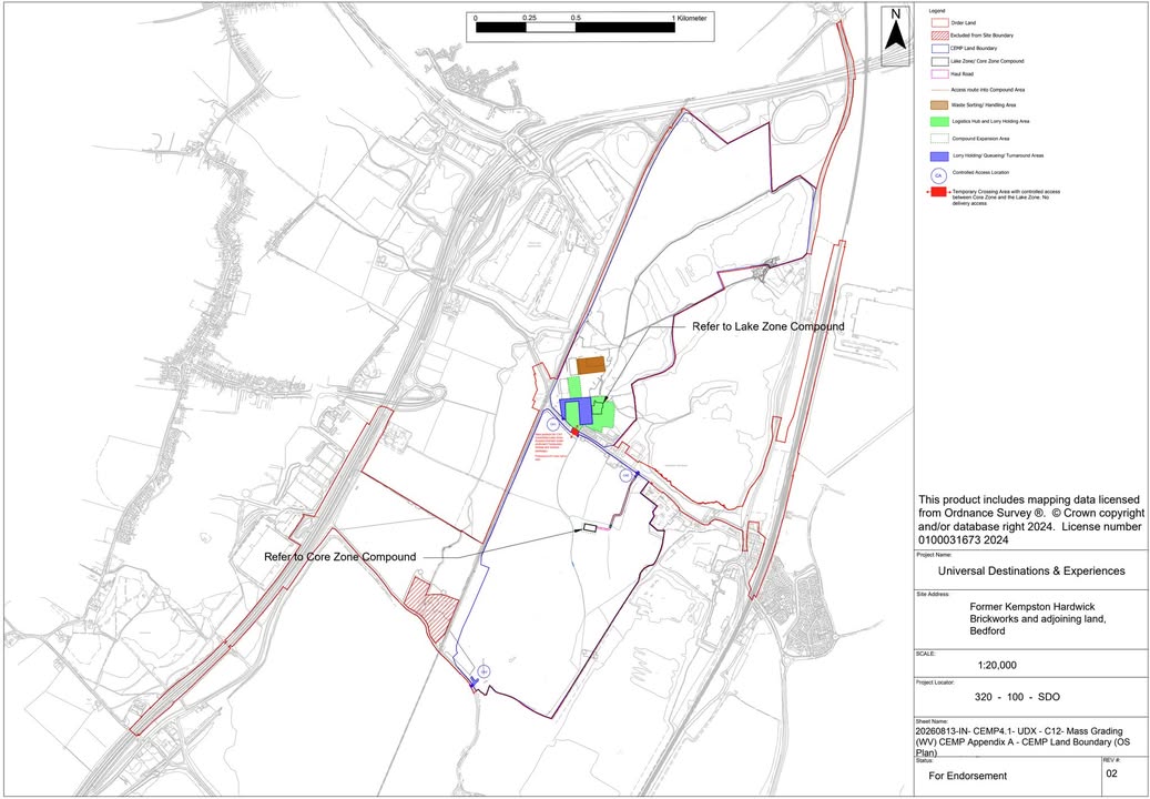 Government publishes update to Universal Bedford construction management plan