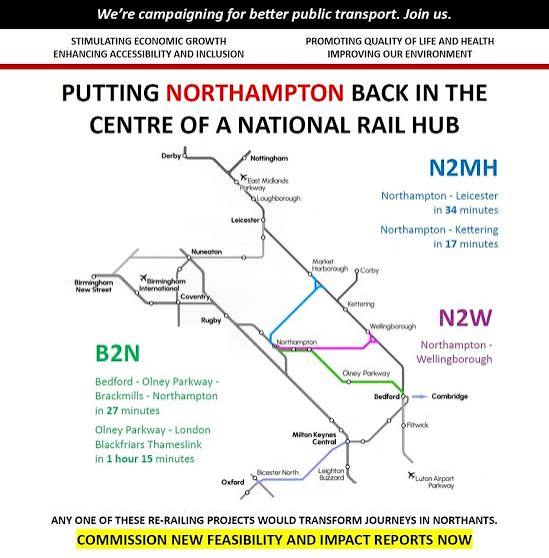 Calls to reopen Northampton–Bedford line to serve Universal resort
