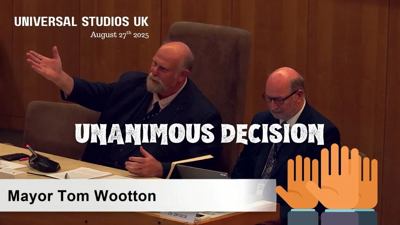 Bedford Council approve Universal destinations and experiences sdo response