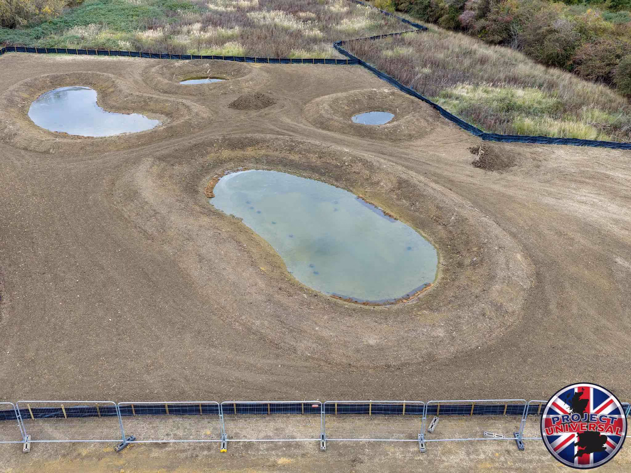 universal studios uk wildlife ponds construction site 2025