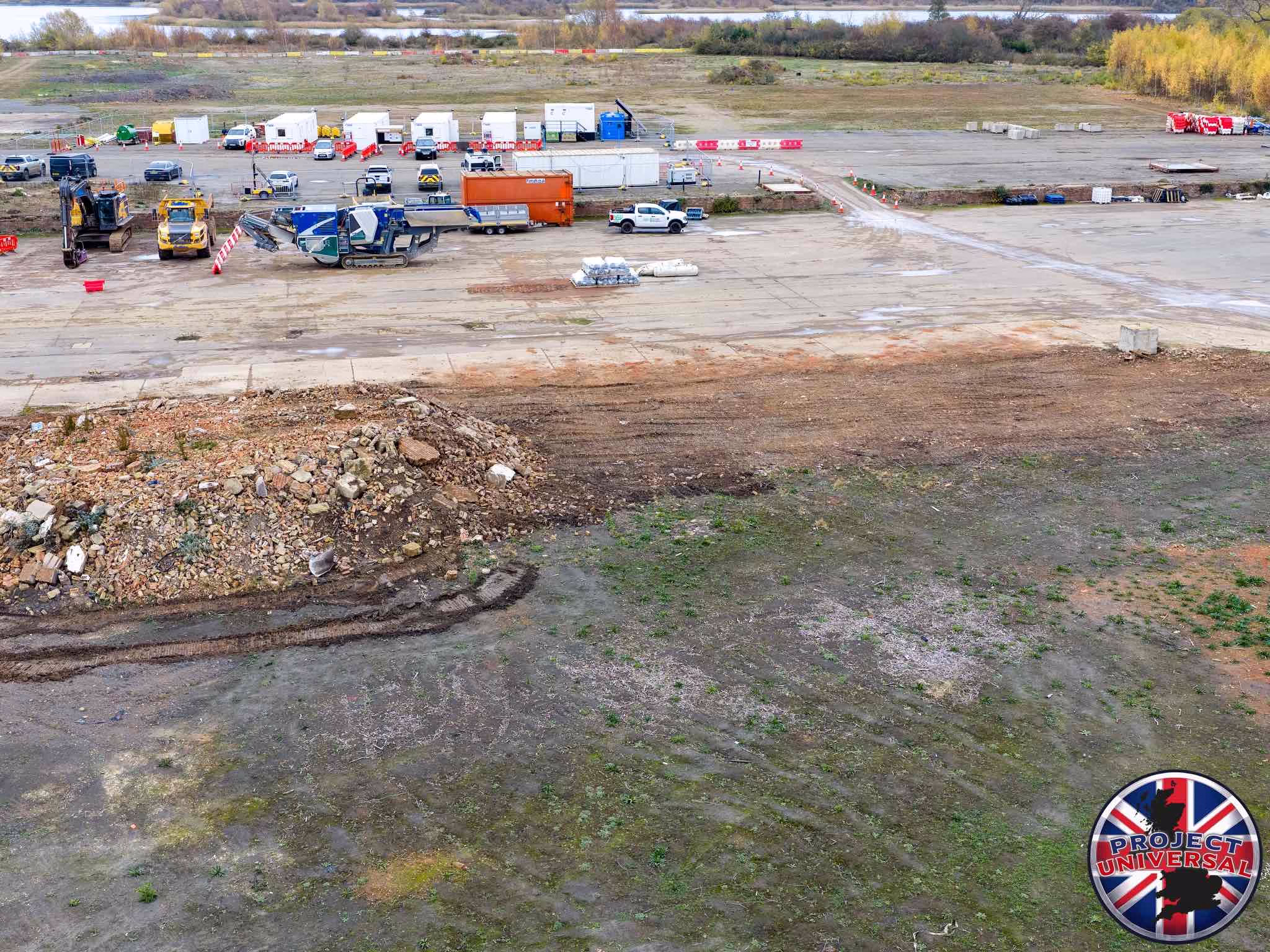 concrete slab universal studios construction village nov 2025